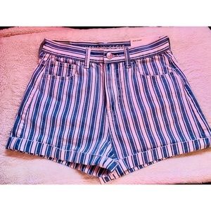 American Eagle Striped Shorts